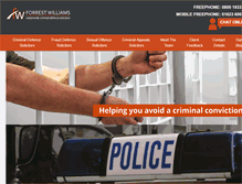Tablet Screenshot of criminal-defence-solicitors.com
